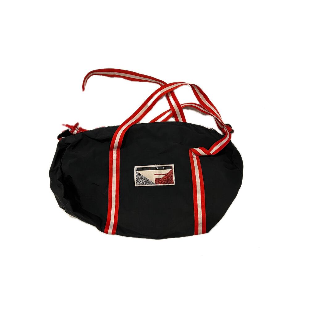 Nike Flight Black Red Duffel Bag 20"x8"x6"